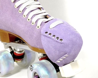 Lilac Suede Toe Caps for Roller Skates / Toe Guards, Moxi Lilac Shade (Pair) by ROLLERSTUFF