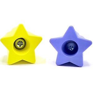 Mix & Match ROLLERSTUFF Bolt-On TWINKLE TOES Star Toe Stops, Any 2 Colors (Pair)