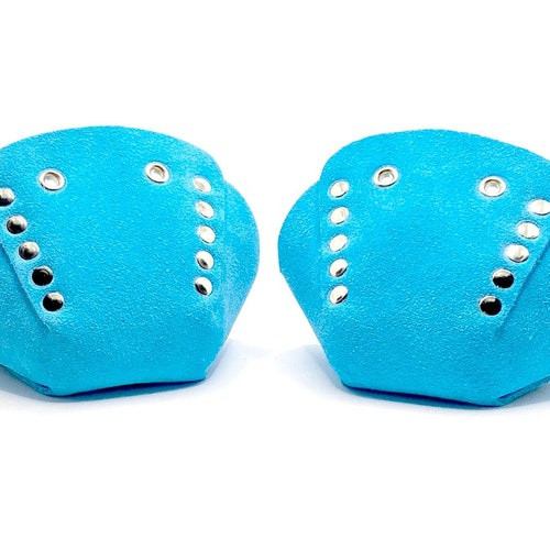 ROLLERSTUFF True Blue Suede Roller Skate Toe Caps / Toe Guards Etsy
