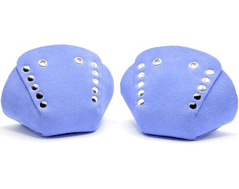Periwinkle Suede Toe Caps for Roller Skates / Toe Guards (Pair) by ROLLERSTUFF