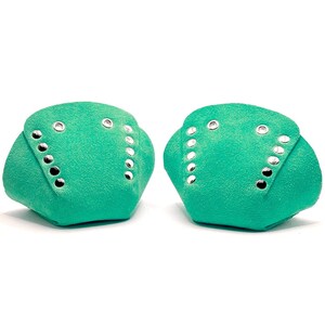 Grüne Wildlederkappen für Rollschuhe / Zehenschützer, Moxi Green Apple Shade (Paar) von ROLLERSTUFF