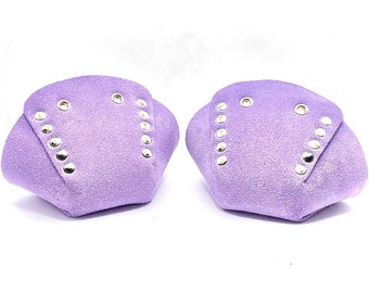 Lilac Suede Roller Skate Toe Caps / Toe Guards, Moxi Lilac Shade (Pair) by ROLLERSTUFF