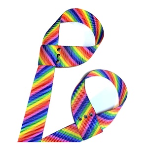 ROLLERSTUFF Rainbow Stripe Adjustable Roller Skate Leash