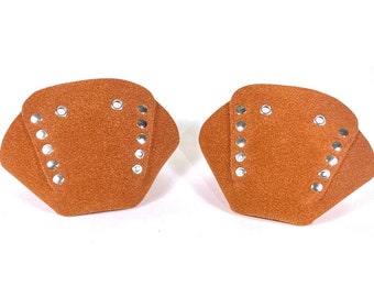 ROLLERSTUFF Rost Wildleder Rollschuh Toe Caps / Toe Guards (Paar)