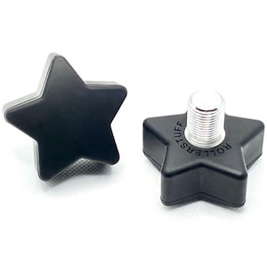 TWINKLE TOES Star Toe Stops, Paul Stanley Black (Pair)