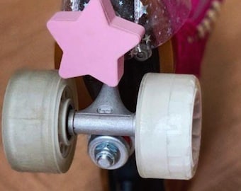 ROLLERSTUFF TWINKLE TOES Star Toe Stops, Patrick Star Pink (Pair)