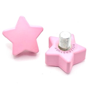 ROLLERSTUFF TWINKLE TOES Star Toe Stops, Patrick Star Pink (Pair)