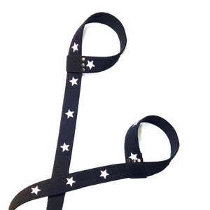 ROLLERSTUFF Black & White Stars Adjustable Roller Skate Leash