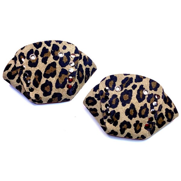 Leopard Suede (Discontinued Material) Roller Skate Toe Caps