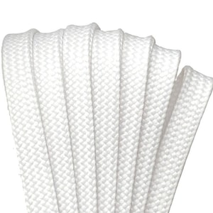 White CORE Derby Laces Waxed Roller Skate Laces / Shoe Laces, Pair