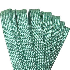 Seafoam Aqua SPARK Derby Laces Metallic Roller Skate Laces / Shoe Laces, Pair