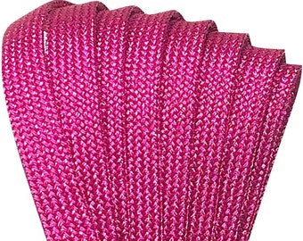 Pink SPARK Derby Laces Metallic Roller Skate Laces / Shoe Laces, Pair