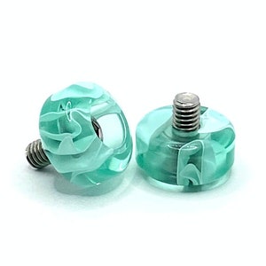 Bolt-on  Aqua Swirl Roller Skate Toe Plugs · Jam Plugs · Dance Plugs