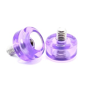 Bouchons d&#39;orteils de patins à roulettes lilas à visser · Bouchons de confiture · Plugs de danse