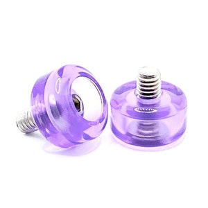 Bolt-on Lilac Gemstone Roller Skate Toe Plugs · Jam Plugs · Dance Plugs