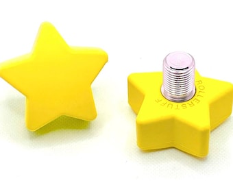 ROLLERSTUFF TWINKLE TOES Star Toe Stops, Starry Night Yellow (Paar)