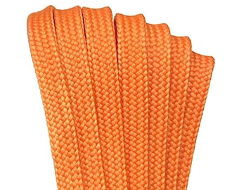 Orange CORE Derby Laces Waxed Roller Skate Laces / Shoe Laces, Pair