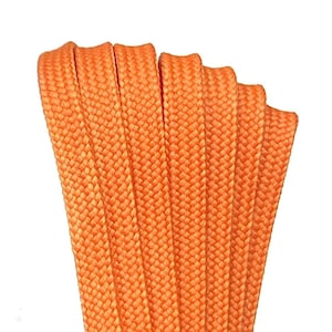 Orange CORE Derby Laces Waxed Roller Skate Laces / Shoe Laces, Pair