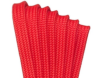 Rote CORE Derby-Schnürsenkel, Gewachste Rollschuh-Schnürsenkel, Paar