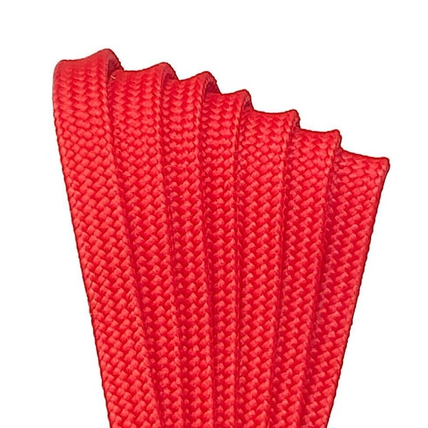 Red CORE Derby Laces Waxed Roller Skate Laces / Shoe Laces, Pair
