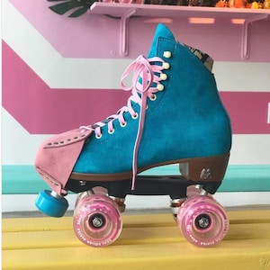 Rosa Wildleder Rollschuh Toe Caps / Toe Guards (Paar) von ROLLERSTUFF