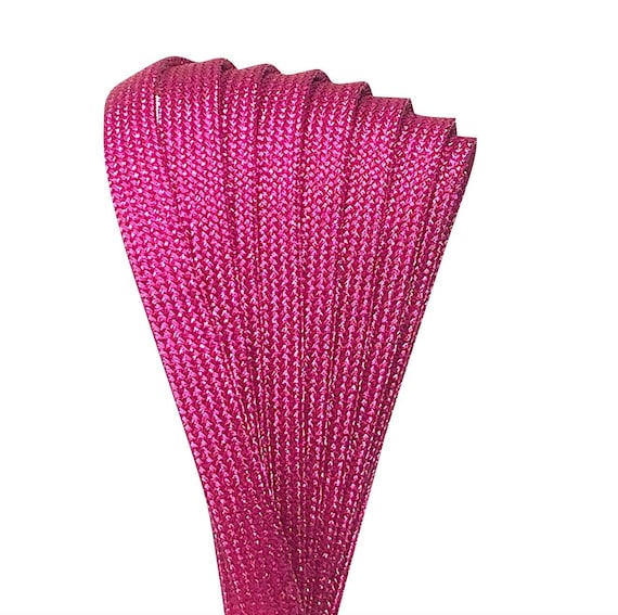 Pink SPARK Derby Laces Metallic Roller Skate Laces Shoe Laces