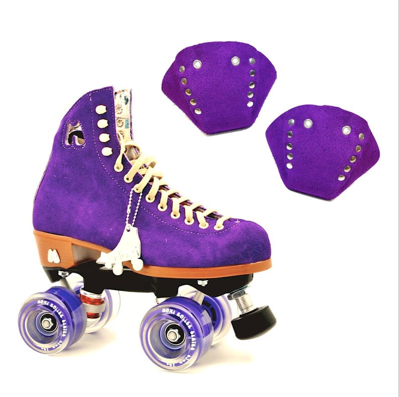 Purple Suede Roller Skate Toe Caps Etsy