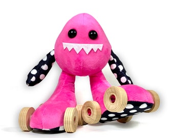 Skate Monster, Hot Pink Polka Dots por ROLLERSTUFF