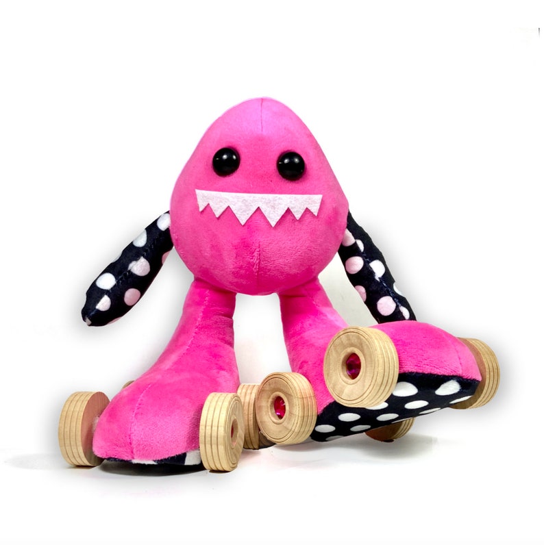 Skate Monster, Hot Pink Polka Dots by ROLLERSTUFF image 1