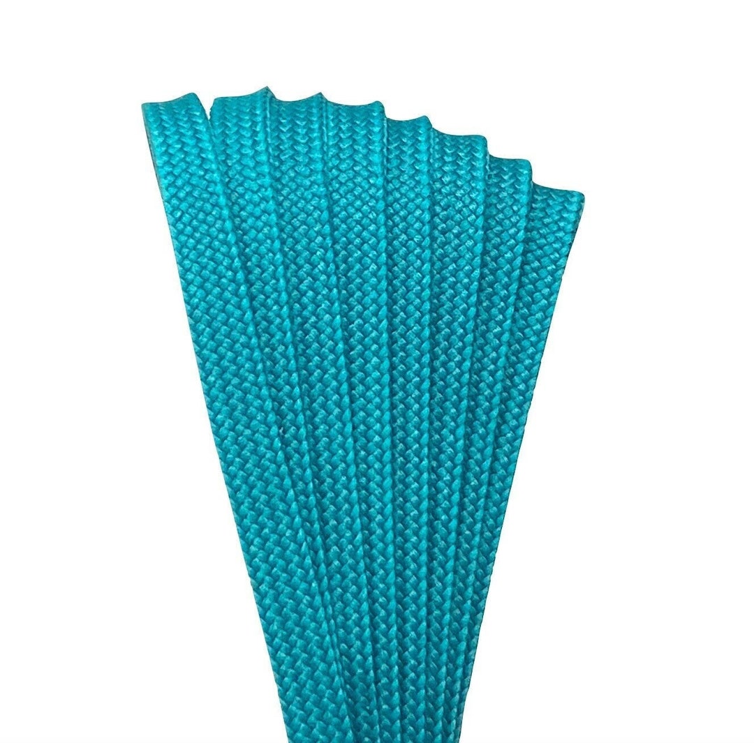 Derby Laces Teal 72 Inch Waxed Skate Lace For Roller Derby, Hockey And Ice Skates, And Boots main image 1