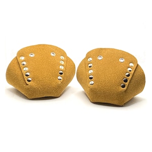 Cinnamon Suede Toe Caps for Roller Skates / Toe Guards (Pair) by ROLLERSTUFF