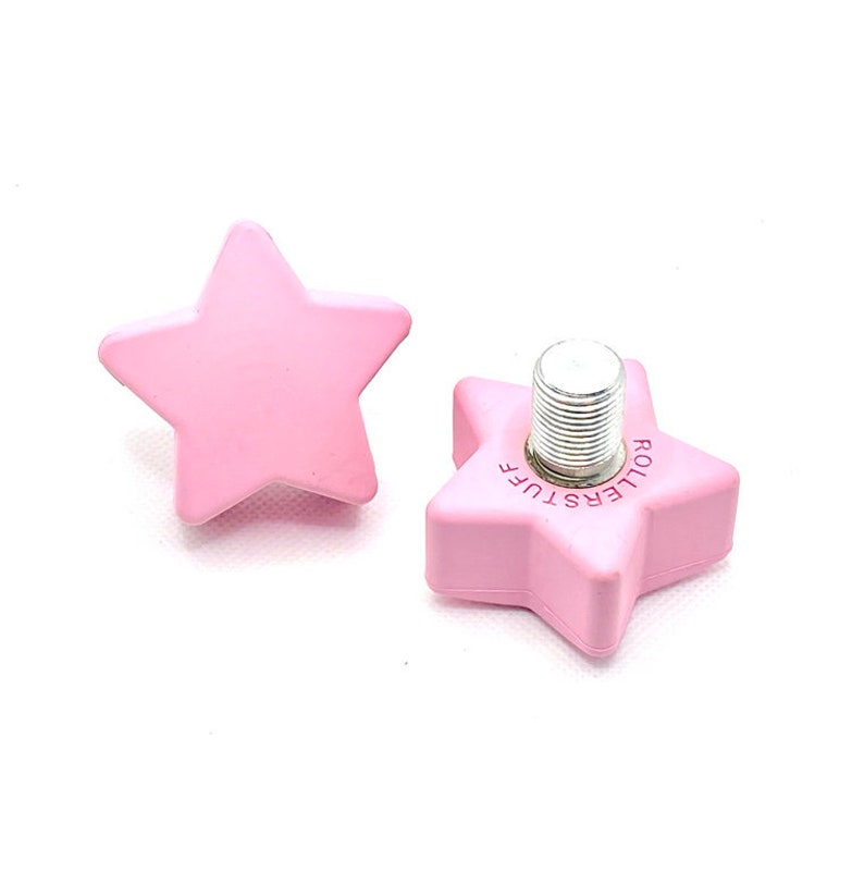 ROLLERSTUFF TWINKLE TOES Star Toe Stops, Patrick Star Pink (Pair)