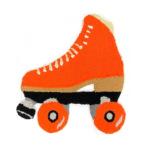 Boom Weglaten Afstoten Orange Roller Skate Rug by Mooju Rugs | Etsy