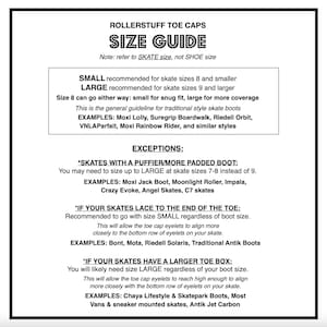 Może przedstawiać: Przewodnik po rozmiarach nakładek na palce do rolek. Przewodnik wyjaśnia, jak wybrać odpowiedni rozmiar nakładki na palce w zależności od rozmiaru rolek i rodzaju but&oacute;w, kt&oacute;re posiadasz. Zawiera przykłady popularnych marek i modeli rolek.