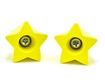 Bolt-On TWINKLE TOES Star Toe Stops, Starry Night Yellow (Pair)