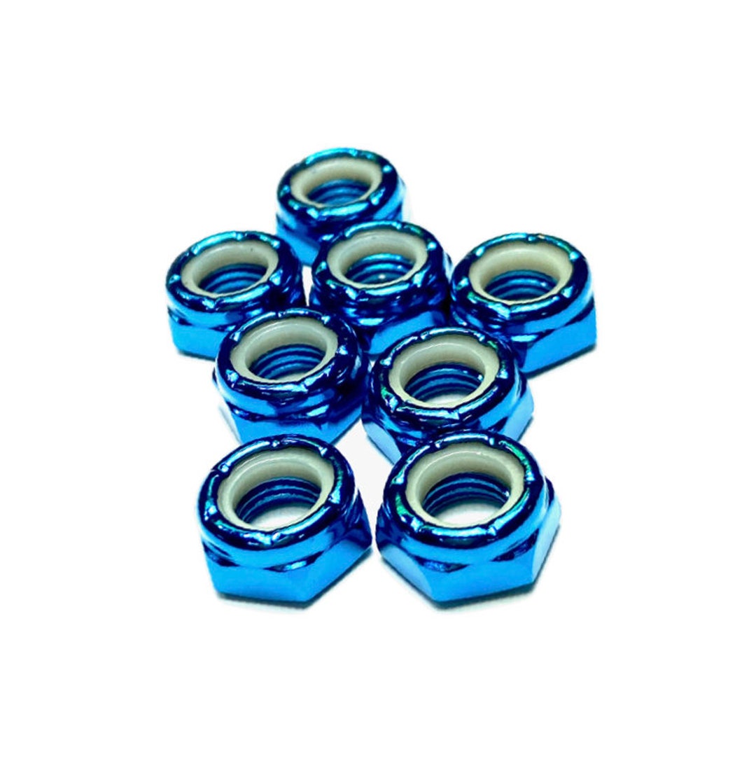 Blue Metallic Hardware Upgrade / Axle Nuts for Roller Skates Etsy
