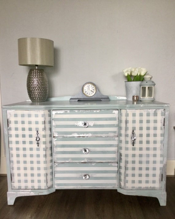 Professionally Painted Vintage Dresser Sideboard Duck Egg Etsy