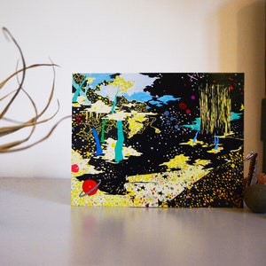 Daphne H.C. Shen - ansichtkaart set (6 kaarten), Japanse Stijl/Universum/Ster/Hemel/Melkweg/Kunstkaart/Abstract Schilderij/Landschap/Planeten/Mythe