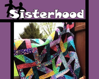 Sisterhood Quilt Pattern by Tricia Lynn Maloney for Villa Rosa Designs - Uses Fat Quarters