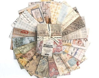 Free Spirit 0341007 Tim Holtz Eclectic Elements Bouquet Multi Fabric by The Yard Multicolor