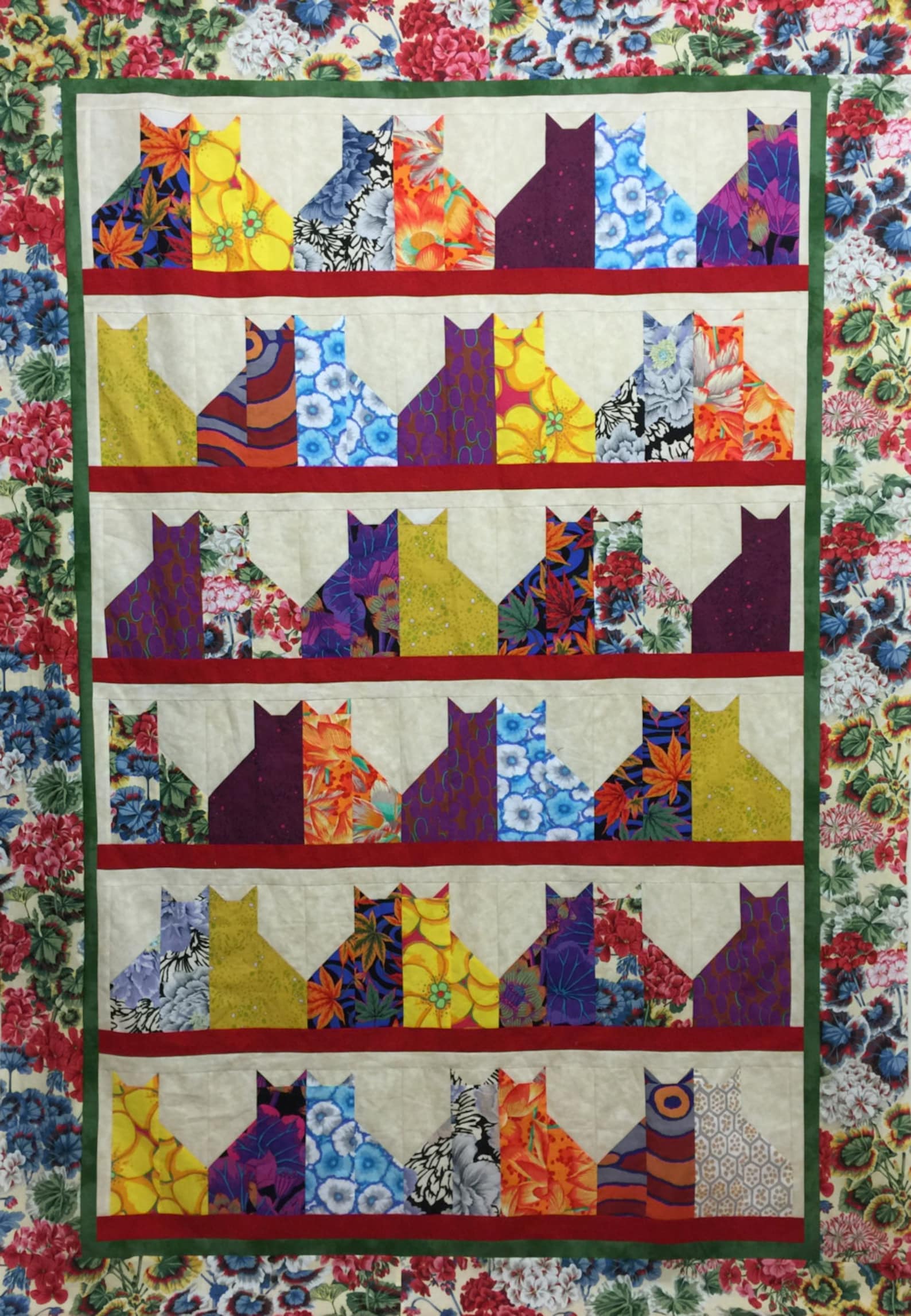 Cat City Quilting Pattern by Villa Rosa Designs Uses Fat Etsy
