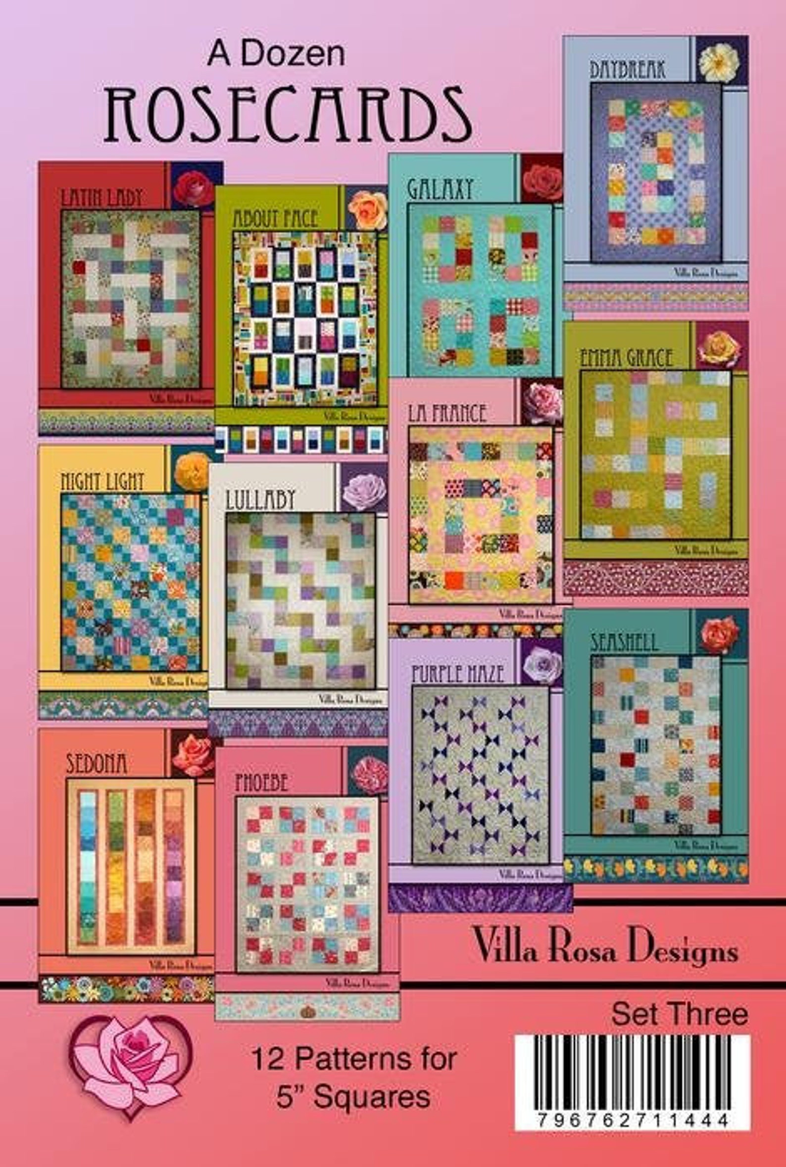 One Dozen Rosecards by Villa Rosa Designs 12 Quilt Patterns Etsy