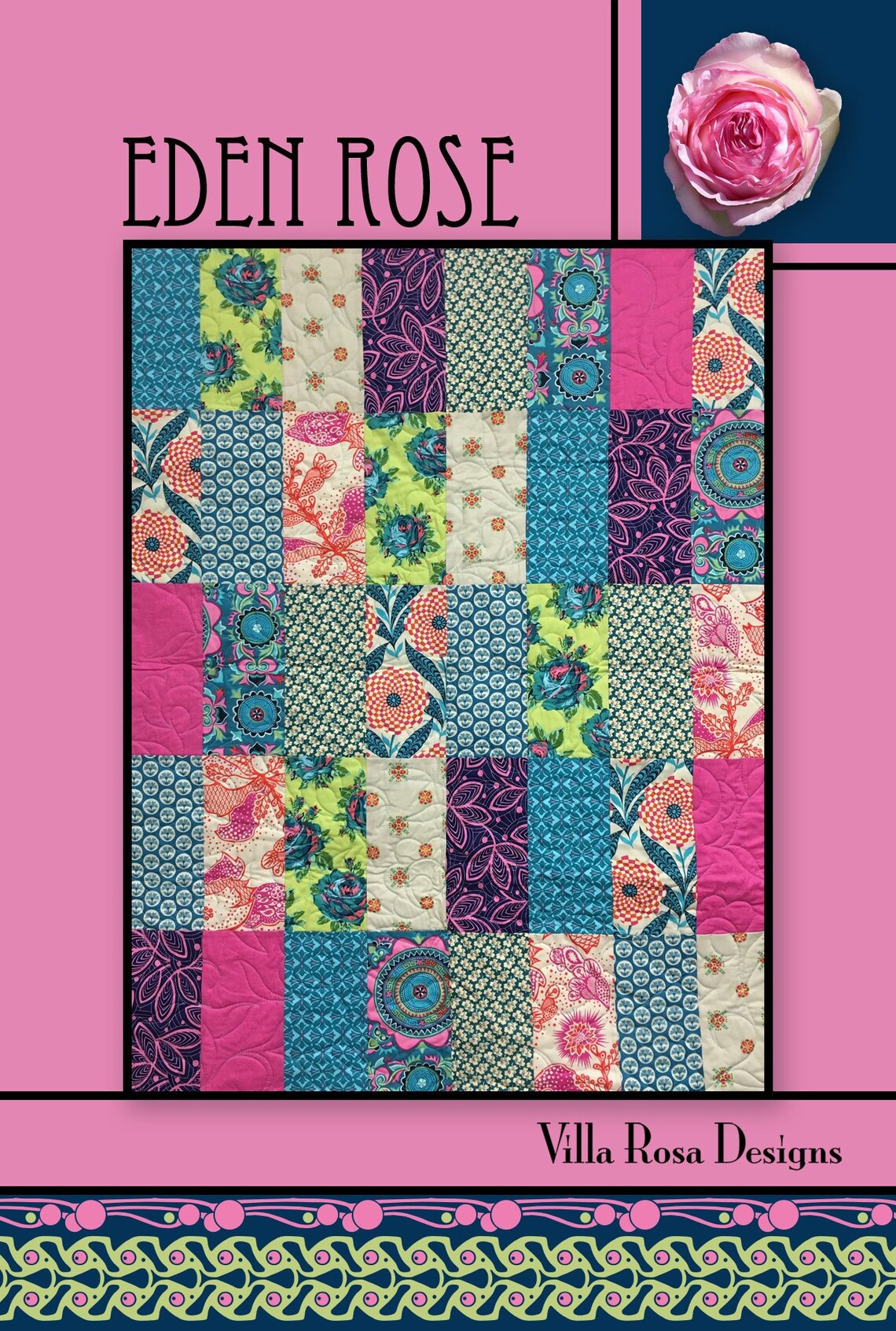 Eden Rose Quilt Pattern de Villa Rosa Designs Etsy