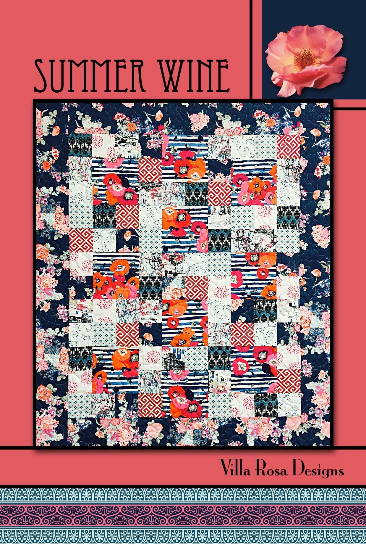 Summer Wine Quilt Pattern by Villa Rosa Designs Uses Fat Etsy
