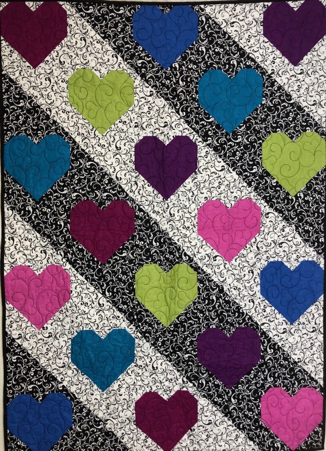 Luv Ya Quilt Pattern from Villa Rosa Designs Etsy