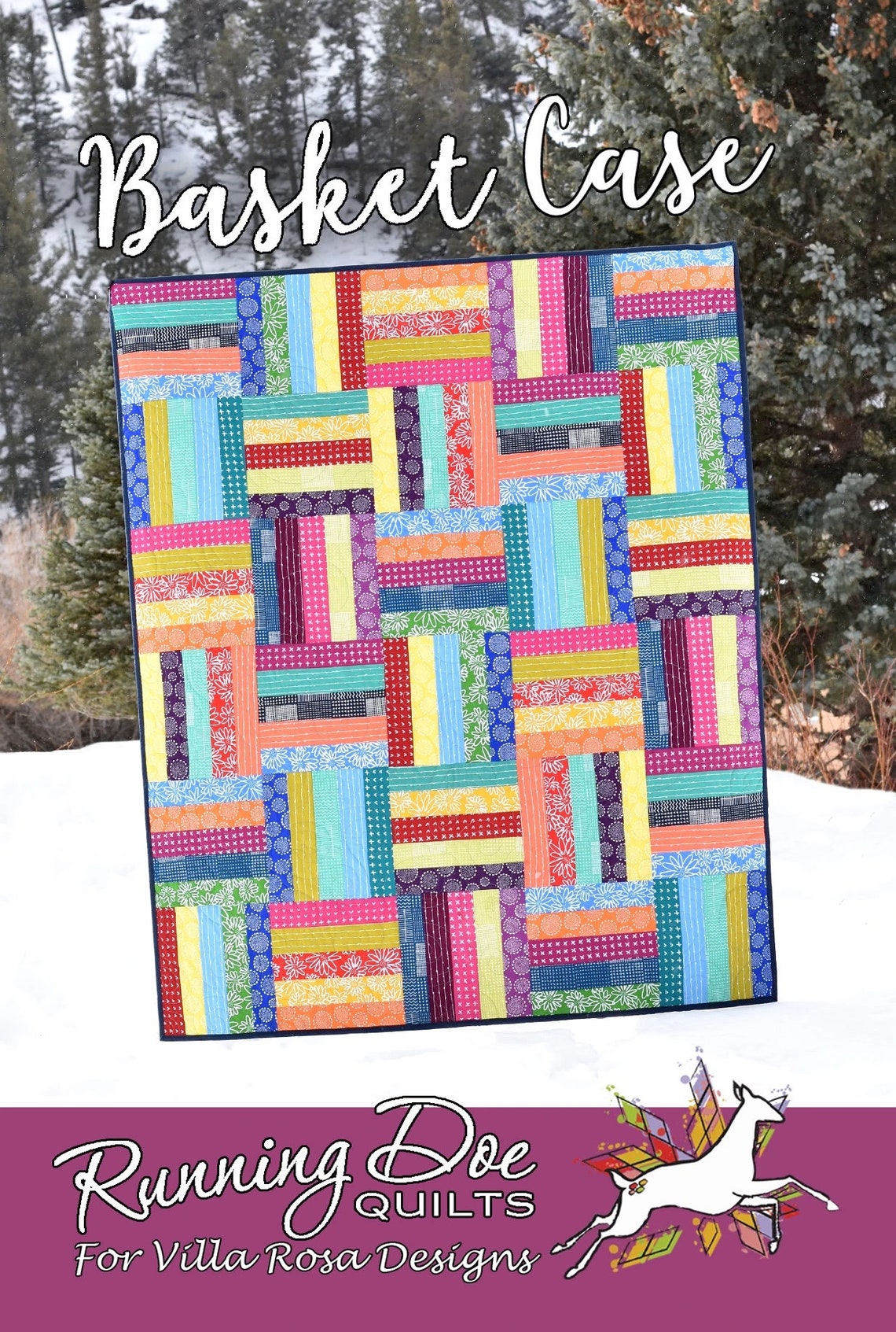 Basket Case Quilt Pattern by Running Doe Quilt for Villa Rosa Etsy