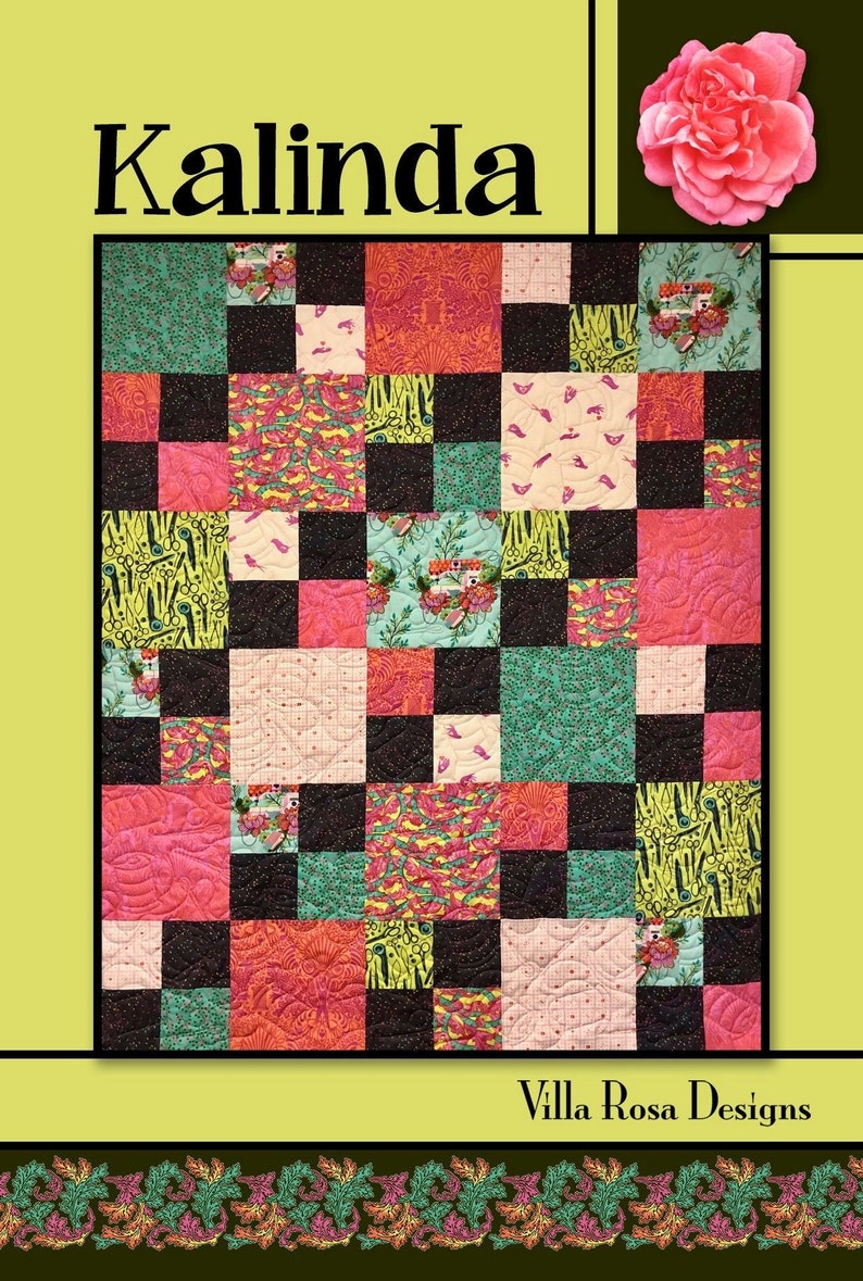 Kalinda Quilt Pattern by Villa Rosa Designs Uses Fat Etsy