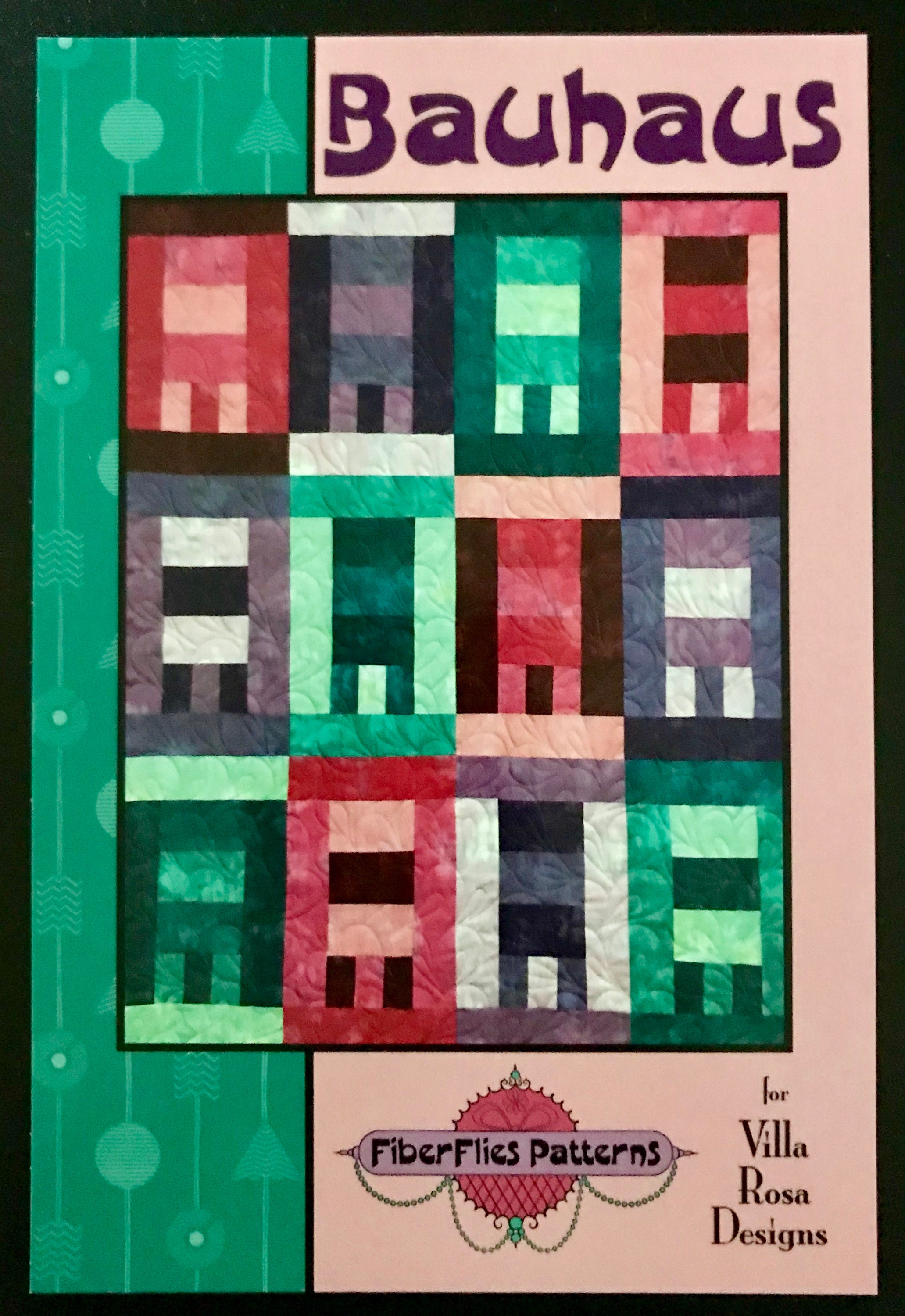 Bauhaus Quilt Pattern by Fiber Files Patterns for Villa Rosa Etsy