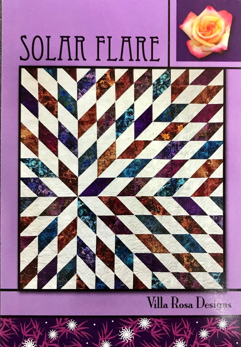 Solar Flare Quilt Pattern by Villa Rosa Designs Etsy