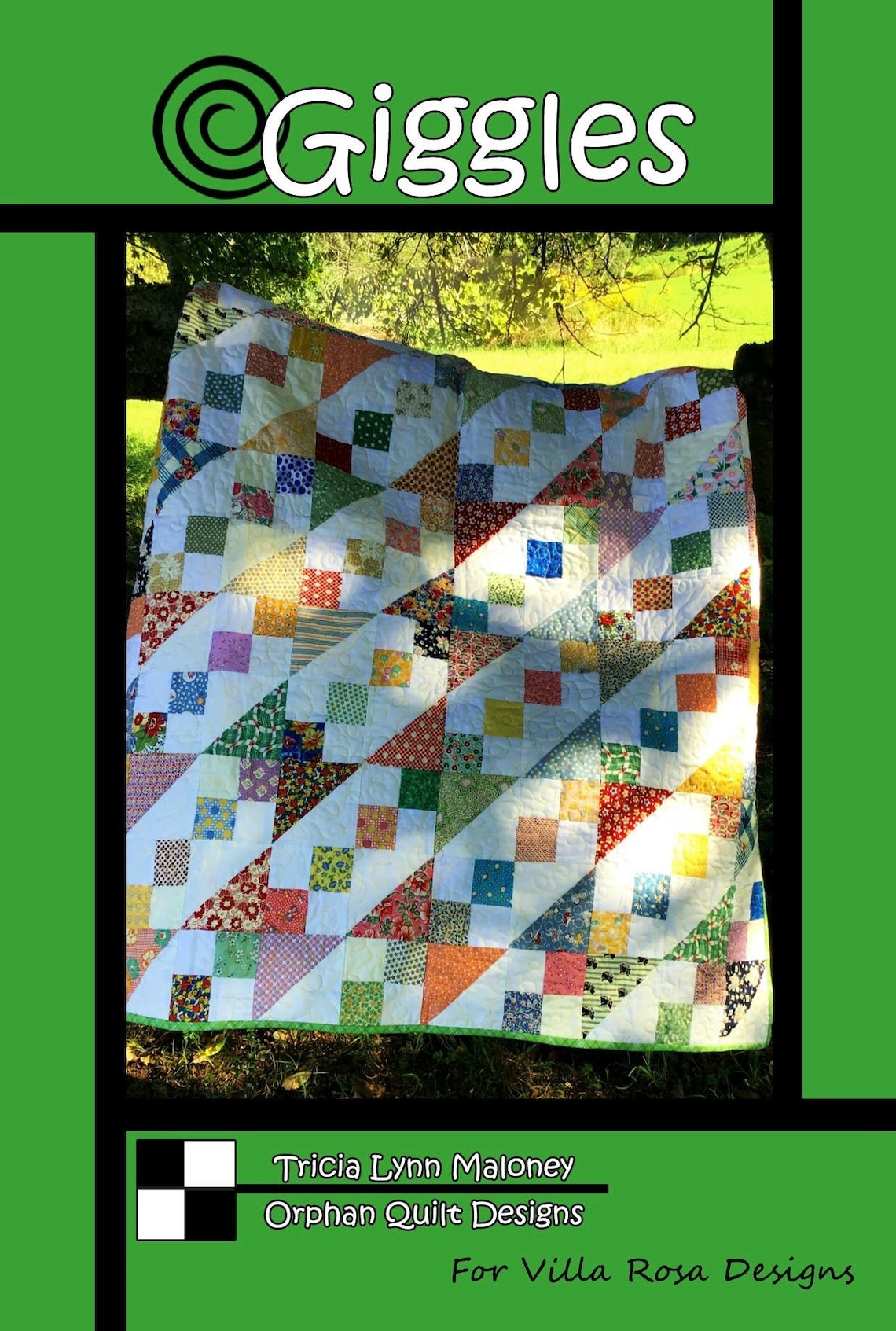 Giggles Quilt Pattern by Tricia Lynn Maloney for Villa Rosa Etsy